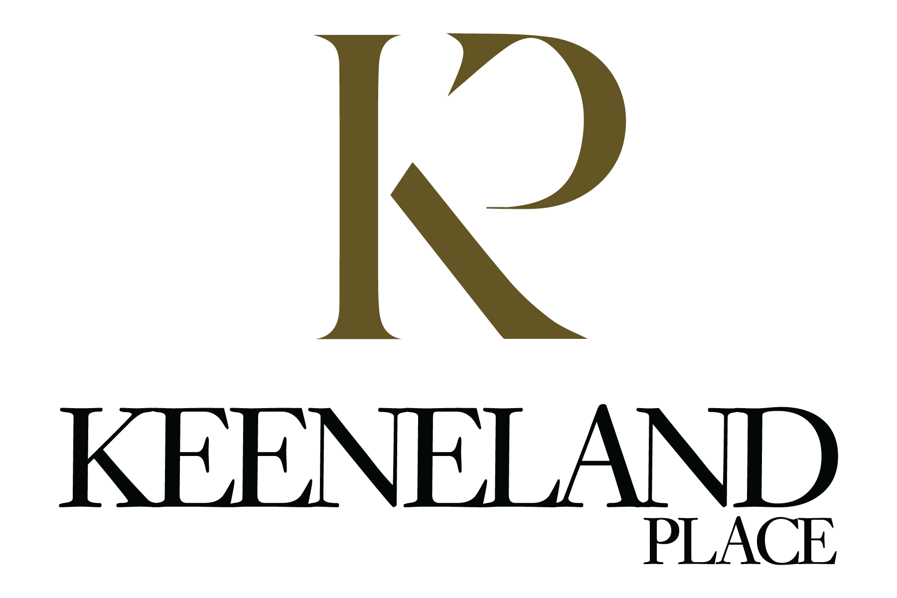 A logo with a large letter K and the words Keeneland Place.